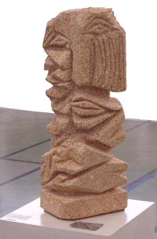 Mary bernard 1er prix sculpture pierre du gard visages