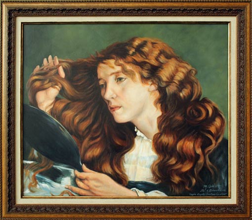 25. Jo l'Irlandaise (d'après Gustave Courbet) . Huile