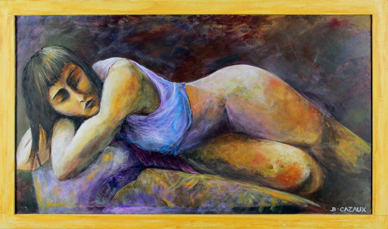 68 La belle endormie - Acrylique de Bernard CAZAUX