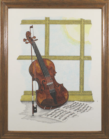 9. Bal des violons . Encre d'André Batut