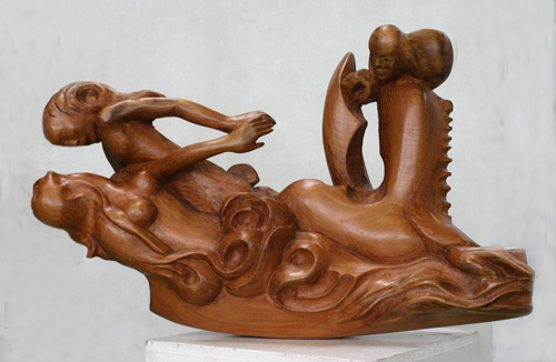 Le Fleuve aux Amants    Sculpture de Michel Ferré