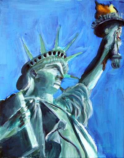 Statue de la Liberté (Bartholdi)         Acrylique de Thomas Girme